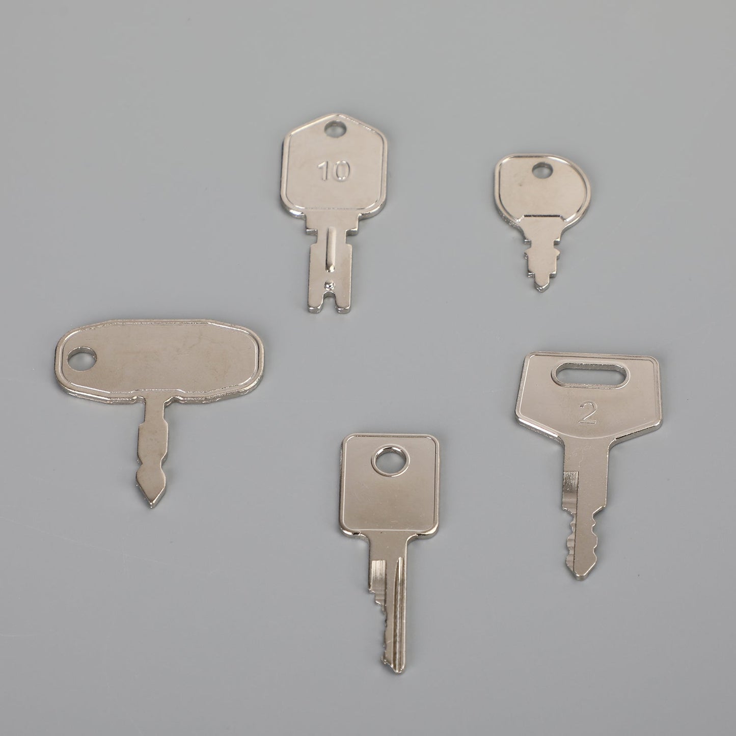 14 Keys Heavy Construction Equipment Ignition Key Set For Cat JD JCB Komatsu Generic