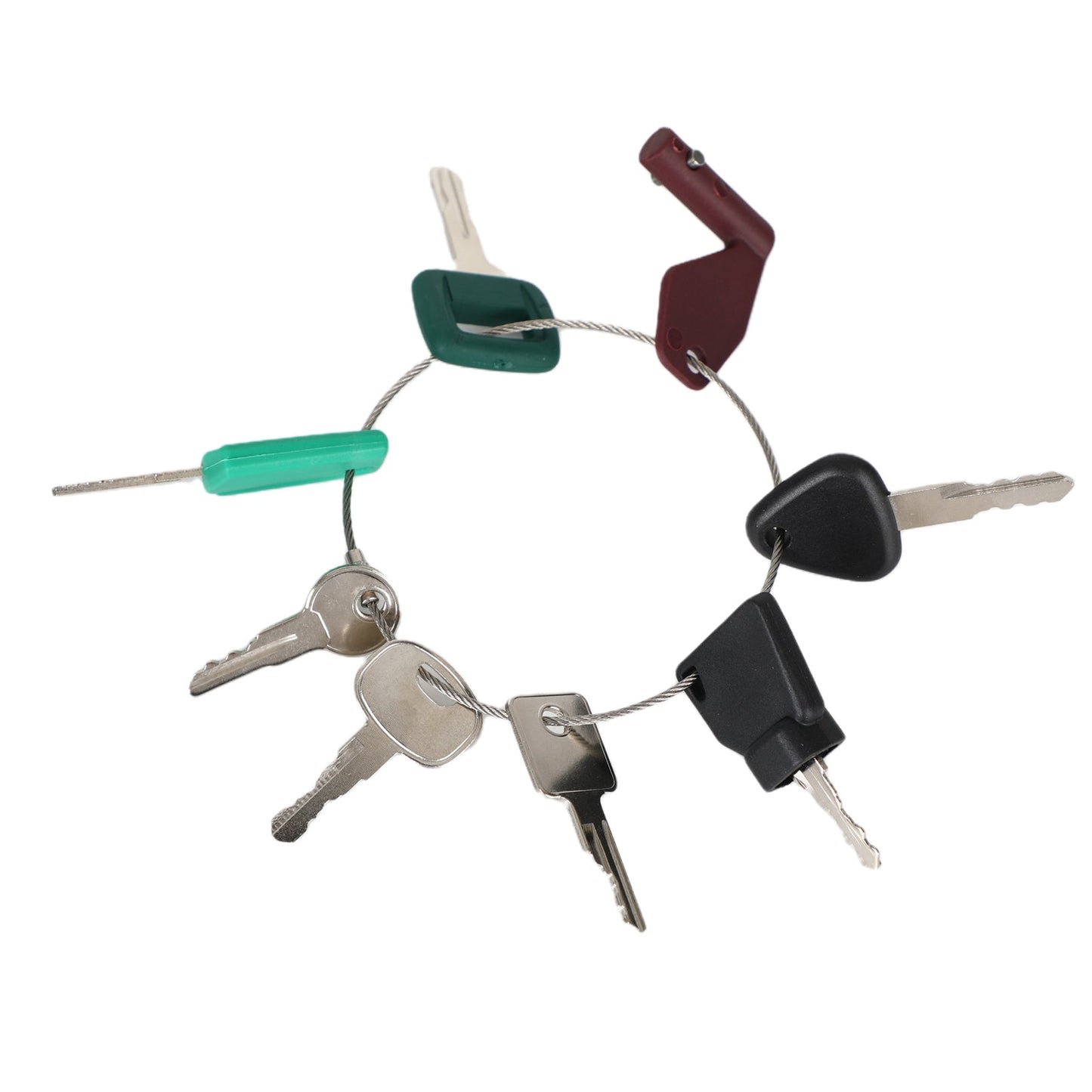 For Volvo Heavy Construction Equipment Ignition 8 Keys Set With Laser Cut Key Generic