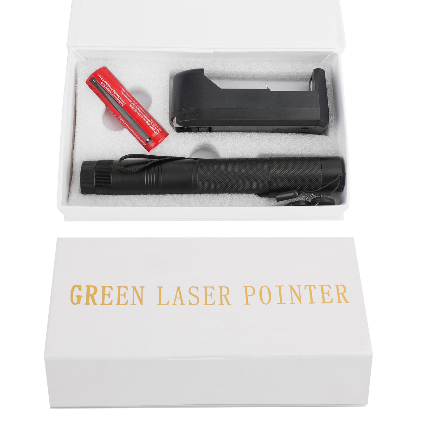 200 Miles 650nm Red Laser Pointer Pen Visible Beam Light Lazer + 18650 + Charger