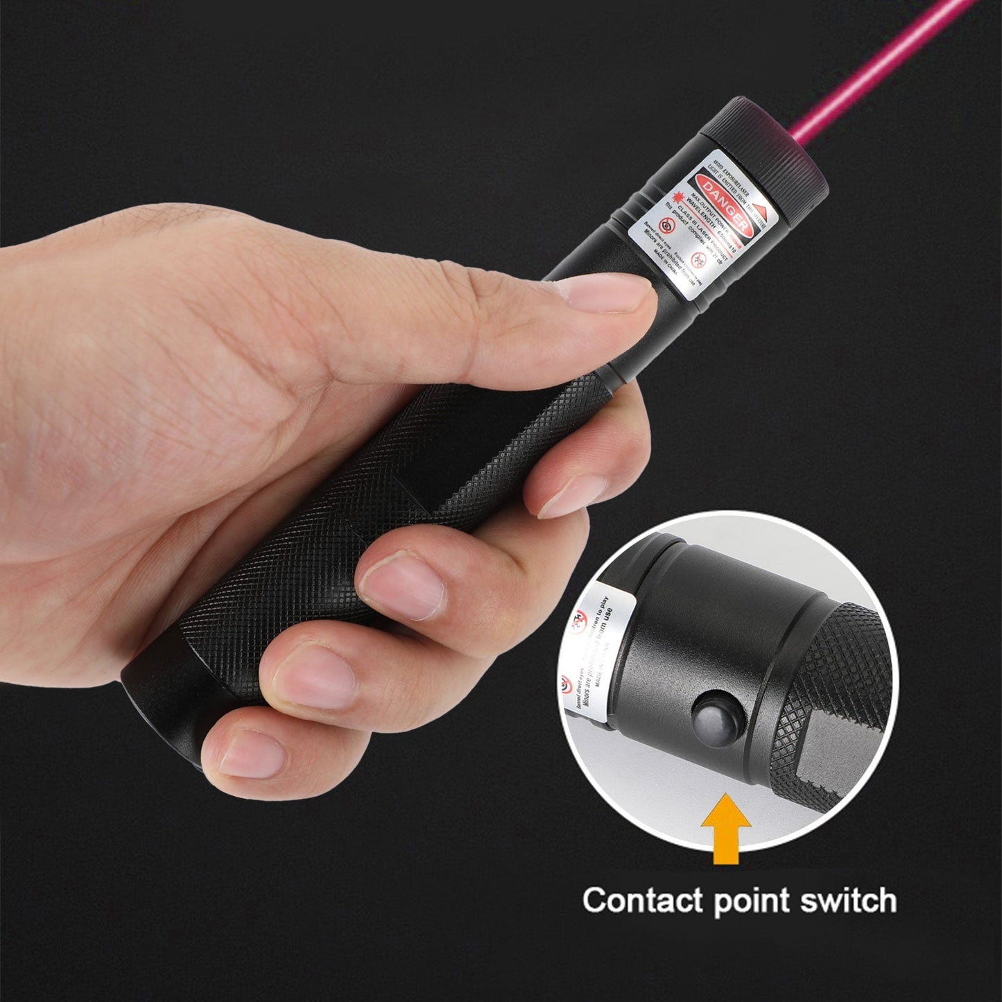 Rechargeable 900 Miles Red Laser Pointer Lazer Pen 650nm Visible Beam Generic