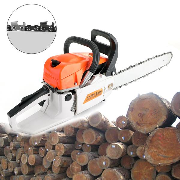 22'' 52CC Chain Saw Cutting Wood Aluminum Chain Saws Best Gasoline Chainsaws Red for Sale