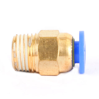 5Pcs Male Straight Push In To Connect Air Fitting Tube OD 4mm x NPT 1/8"