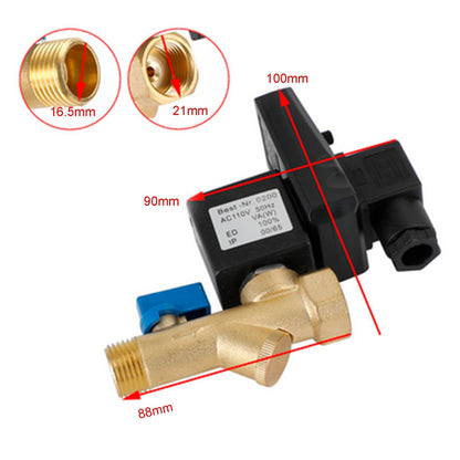 AC110V 1/2" Automatic Electronic Timed Air Compressor Auto Drain Valve Generic