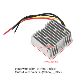 Waterproof DC/DC Converter Regulator 12V Step Up to 48V 3A 144W