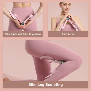 Home Fitness Equipment for Hip Arm shaping equipment Thigh Trainer Inner Thigh Exerciserfor Women Leg 360°Adjustable Pelvic Floor Muscle Trainer with LED Display