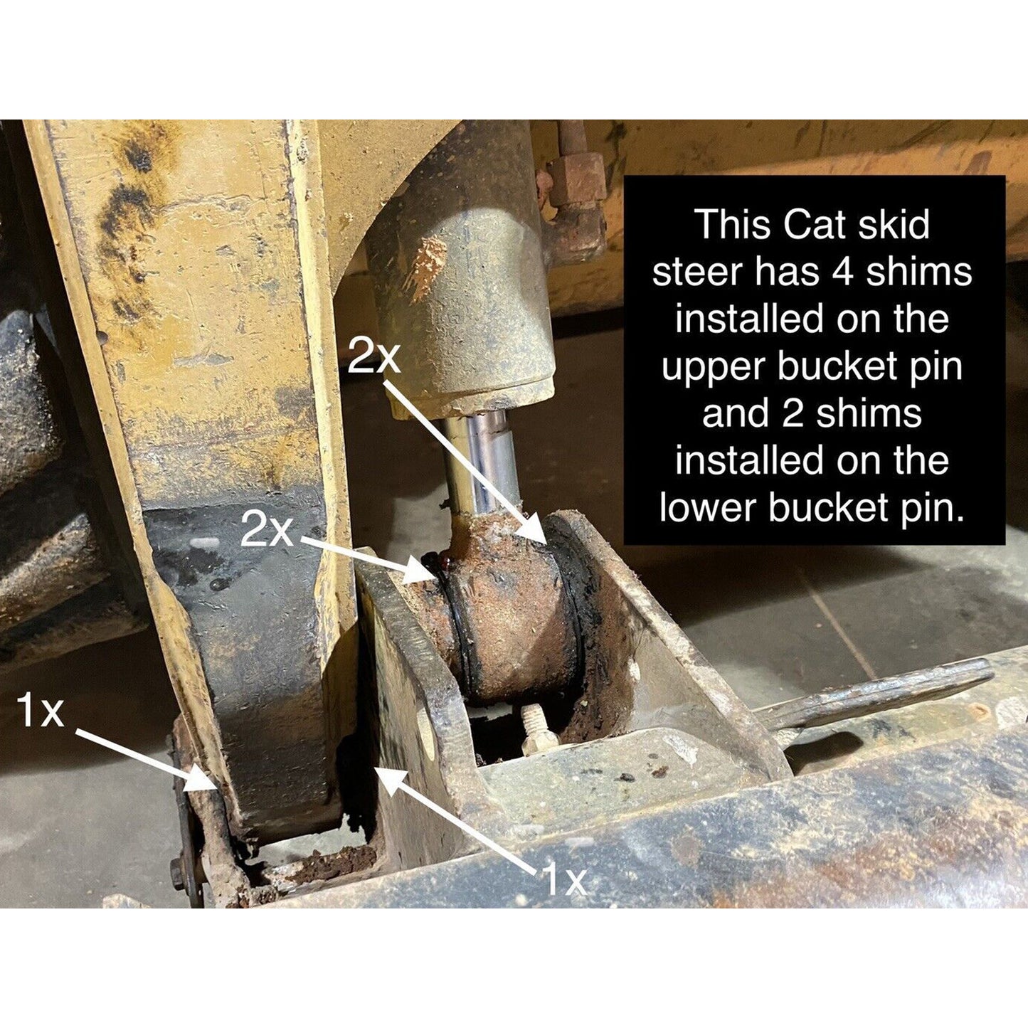Bucket Pin Shim Kit 45mm For Cat Kubota Deere Komatsu Excavator And Skid Steer Generic