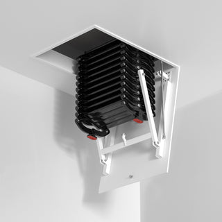 Itopteng 11 Steps Electric attic Ceiling Ladder  9.5ft Folding Stairs with Remote control