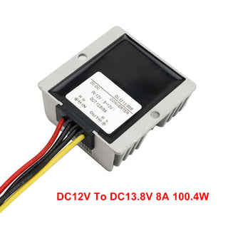 Waterproof DC 12V to 13.8V 8A 110.4W Step-Up Power Supply Converter Regulator