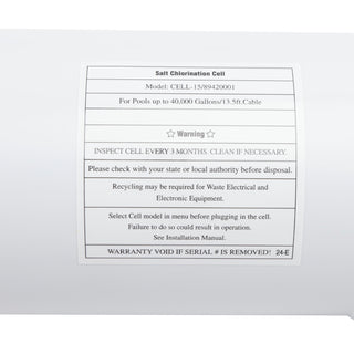 Hayward W3T-CELL-15 TurboCell TurboCell Salt Cell for 40,000 Gallon Pool