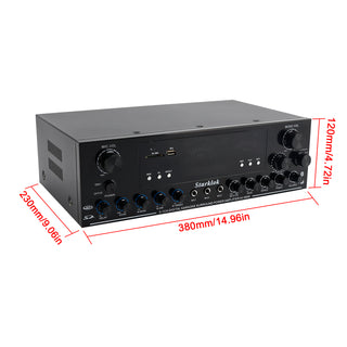 3000W Stereo HiFi Power Amplifier 5.1-Channel Home Karaoke Bluetooth Amplifier