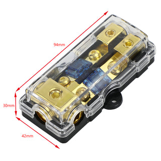 2/3 Way Mini ANL Blade Fuse Holder Stereo Audio 0 4 8 Gauge Distribution Block