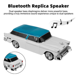 WS-1955 Bluetooth Replica Speaker Retro Speaker Car Design HD Sound TWS FM Radio