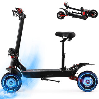 2000W 21ah off-road alloy electric scooter for adult，With large display screen,  Dual drive 12" tires