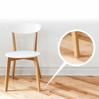 20mm STICK ON FURNITURE FELT PADS Anti-Skid Round Solid Oak Wood Floor Protector