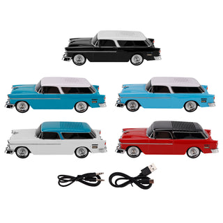 WS-1955 Bluetooth Replica Speaker Retro Speaker Car Design HD Sound TWS FM Radio
