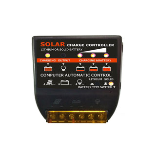 Solar Charge Controller PWM 40A 12V Solar Panel Battery Control Adapter Black