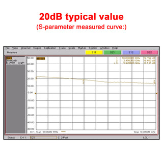 50m-6GHz Amplifier 20dB High-Gain Front LNA Low Noise Signal Receiving Amplifier