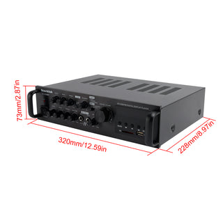 2500W 5CH Amplifiers Amplificador HiFi Stereo AV Surround SD FM Home Theater