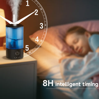 3.2L Cool Mist Humidifier for Bedroom - Ultrasonic, Quiet, 360° Nozzle, Auto Shut-Off