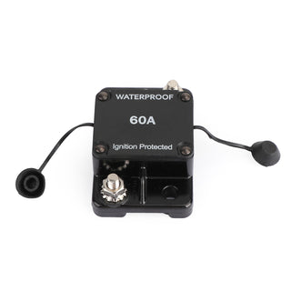 60A Amp Circuit Breaker Fuse 12-48V DC Car Boat Waterproof Auto Switch Fuse