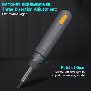 topteng Ratchet Screwdriver Set 50Nm Torque Ideal for Small Electronic Repairs