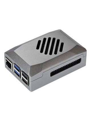 Silver Shadow Shell Raspberry pi5 Protective Box ABS Material Speed Control Fan