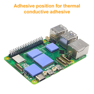 Raspberry Pi 5 Fan Radiator Pure Copper Material Heat Sink Blower Cooling Fan