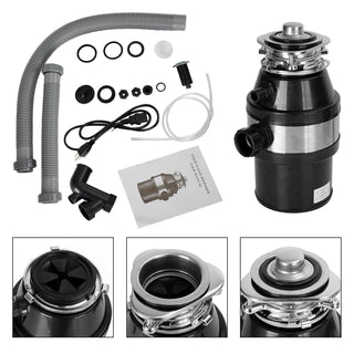 3/4 HP Garbage Disposal Food Waste Disposer with Plug