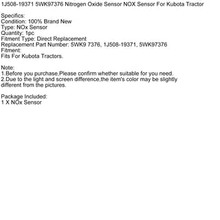 Nitrogen Oxide Sensor NOX Sensor 1J508-19371 5WK9 7376 For Kubota Various