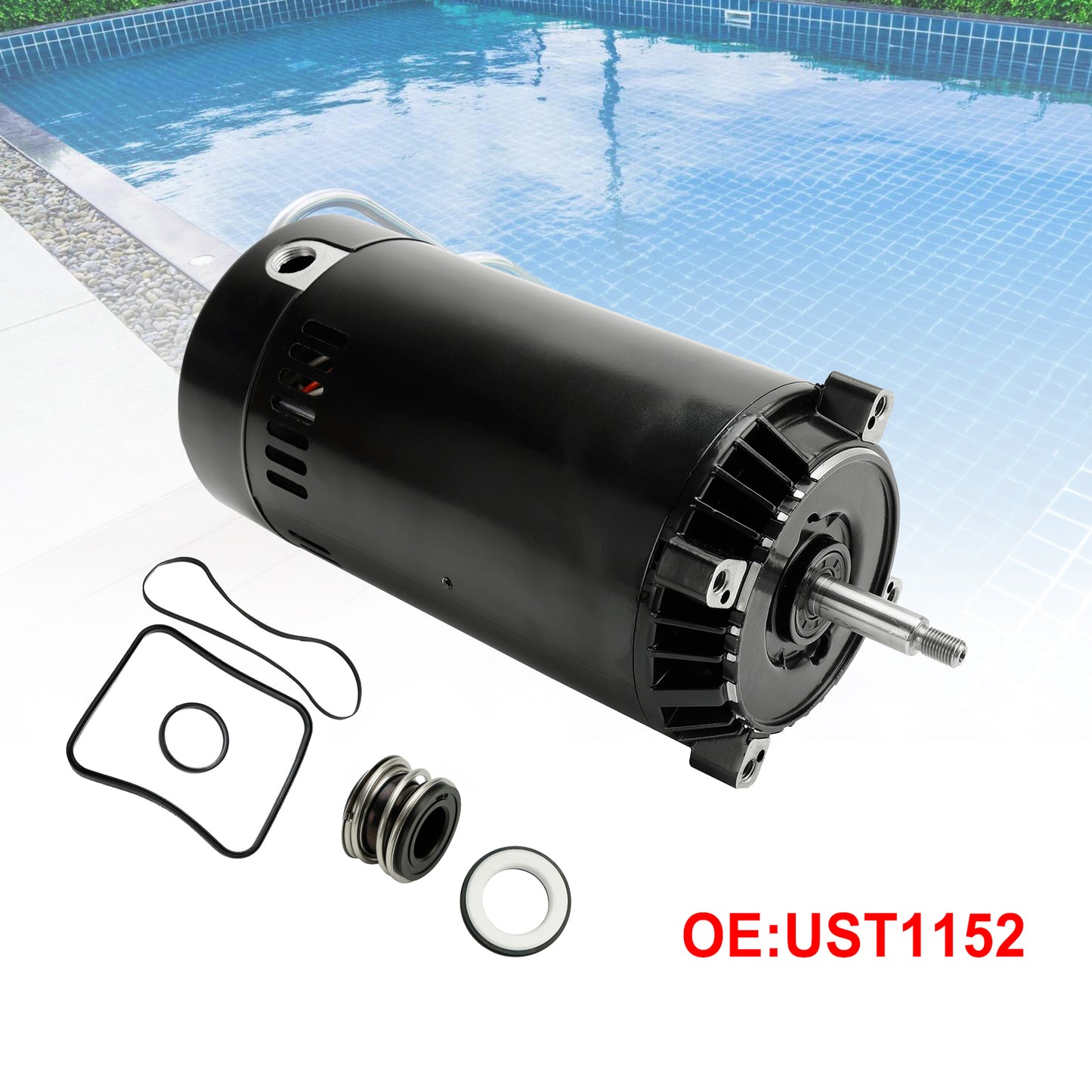 Pool Pump 1.5 HP UST1152 Pool Pump Replacemen Motor For HAYWARD SUPER PUMP