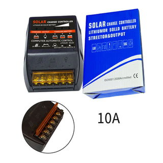 Solar Photovoltaic Charge Controller PWM 10A 12V Solar Panel Battery Controller