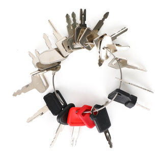 21 Heavy Equipment Construction Ignition Key Set For Cat Komatsu JD Kobelco JCB
