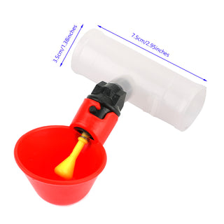 4PCS Water Drinking Cups Chicken Waterer Automatic Poultry Drinkers