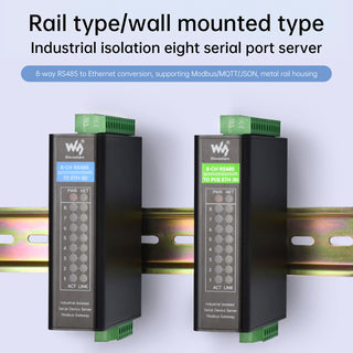 Industrial Isolated Serial Port Module Serial Port Server Eight-Way RS485 to RJ45