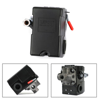 Pressure Switch Control Valve Air Compressor 90-120Psi 4 Port Heavy Duty 26 Amp