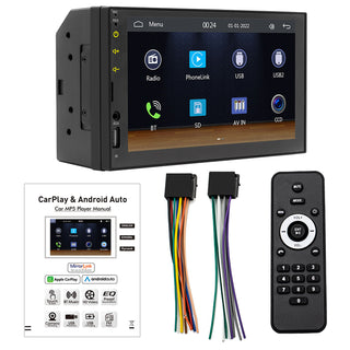 7"  Wired Carplay Car MP5 Player Bluetooth MP3 Car Card Radio Remote Control