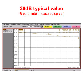 50m-6GHz Radio Frequency Amplifier 30dB High-Gain Front LNA Low Noise Signal