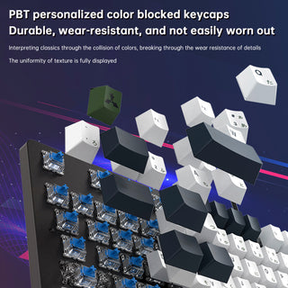 104Key Wired Mechanical Linear Switch Gaming Keyboard Hot-Swappable Customizable