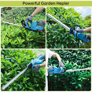 20 in. Electric Hedge Trimmer Cordless Power with 2Battery & Charger