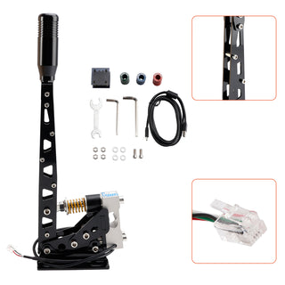 USB Handbrake Sim For PC Racing Games Logitech G29/G27/G25 T300 T500 RS PC 64bit 200KG Load Cell SIM Racing For Rally Adjustable