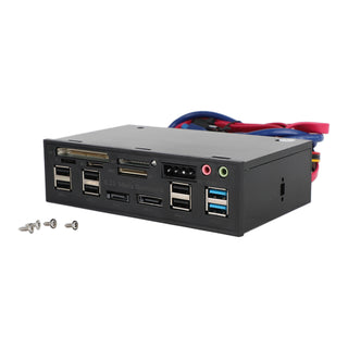5.25" USB 3.0 SATA eSATA Media Dashboard Card Mult-Reader 20 pin Front Panel