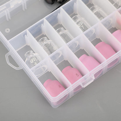 40Pcs TIG Welding Torch Stubby Gas Lens Glass Cup Kit For WP-17/18/26 Generic