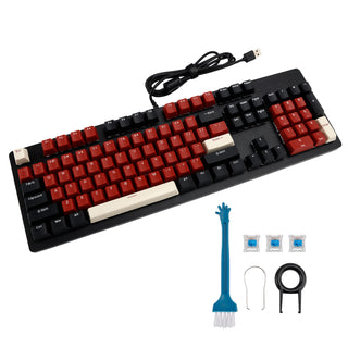 104-Key Wired Mechanical Linear Switch Gaming Keyboard Blue Switch Customizable