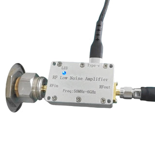 50m-6GHz Radio Frequency Amplifier 30dB High-Gain Front LNA Low Noise Signal