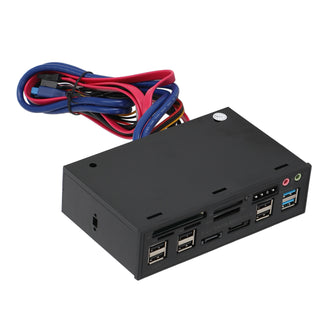 5.25" USB 3.0 SATA eSATA Media Dashboard Card Mult-Reader 20 pin Front Panel