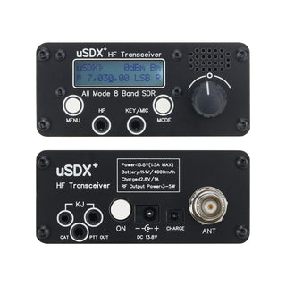 8-Band USDX+ HF Transceiver HF Ham Radio QRP CW Transceiver 3W-5W All Mode