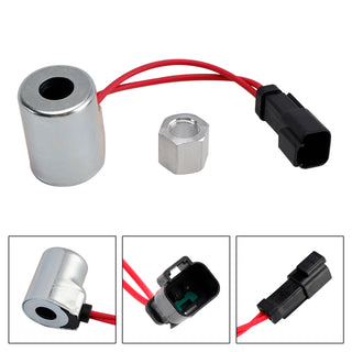 Solenoid Valve Coil 6717706 6676566 For Bobcat 751 763 853 A220 A300 S220 S250