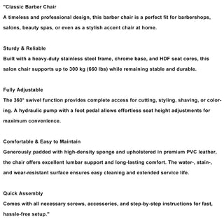 Makeup Chair Barber Chair Beauty Salon Hair Styling Hairdressing Hairdresser