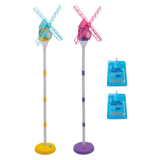 Windmill Bubble Machine Standing Bubble Blower With Light Outdoor Kid Toy Party