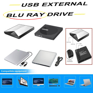 BD Burner  External USB 3.0 Slot In DVD RW BD Writer Portable Drive